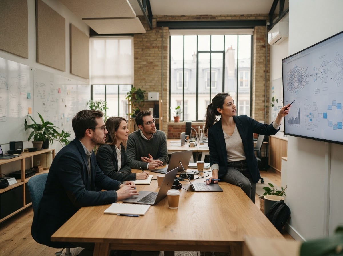 Aimex Neural — équipe travaillant sur l'analyse de données financières
